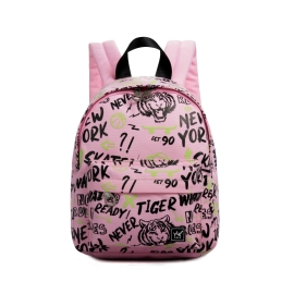 YLX Hemlock Backpack (S) | Kids | Light Pink Glowing Street Art