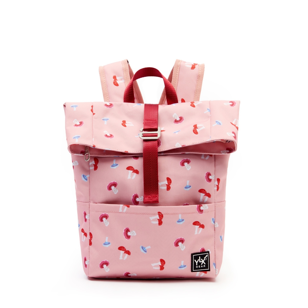 YLX Original Backpack - Kids | Old Pink & Mushrooms