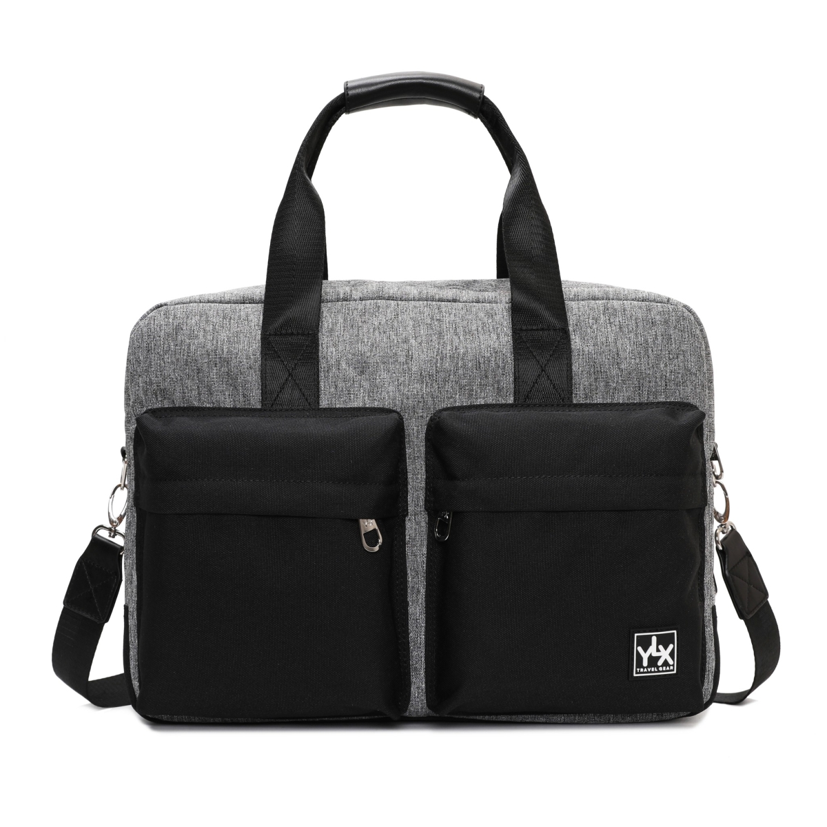 YLX Nash Laptop Bag | Dark Grey & Black