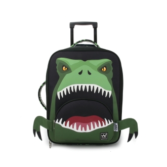 YLX Dino Bite Trolley Bag | Kids | Green