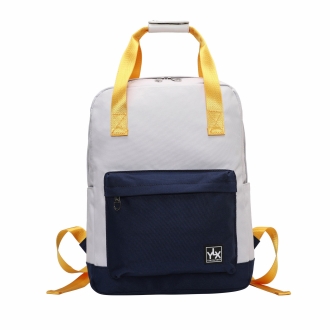 YLX Aspen Backpack | Off White & Navy Blue