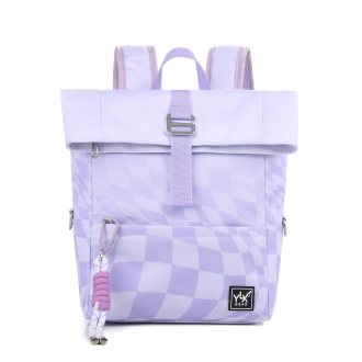 YLX Original Backpack | Kids | Lilac Wavy Checkered
