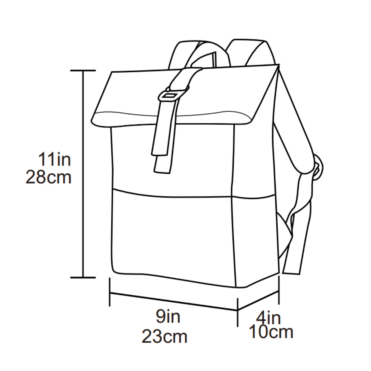 YLX Classic School Bag Dimensions
