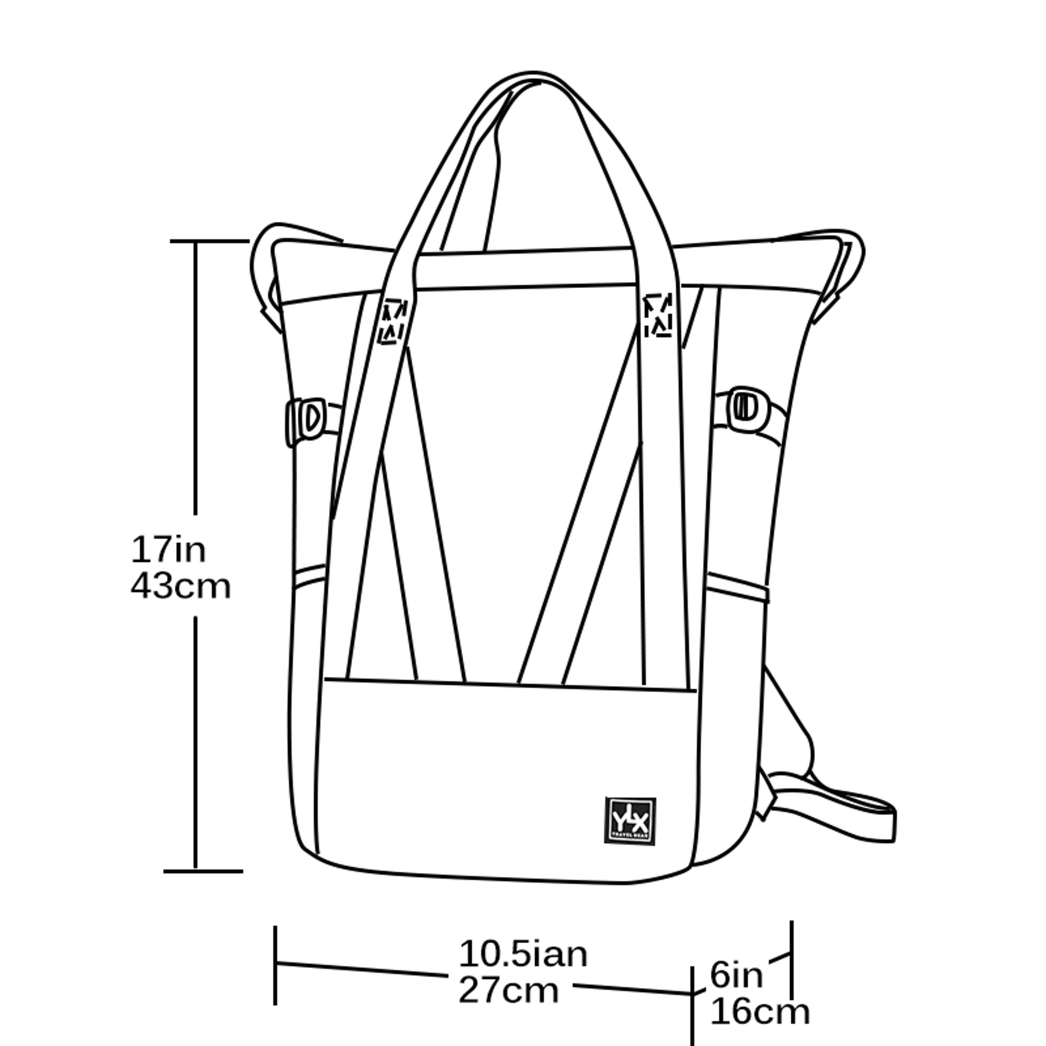 YLX Signature Totepack Dimensions
