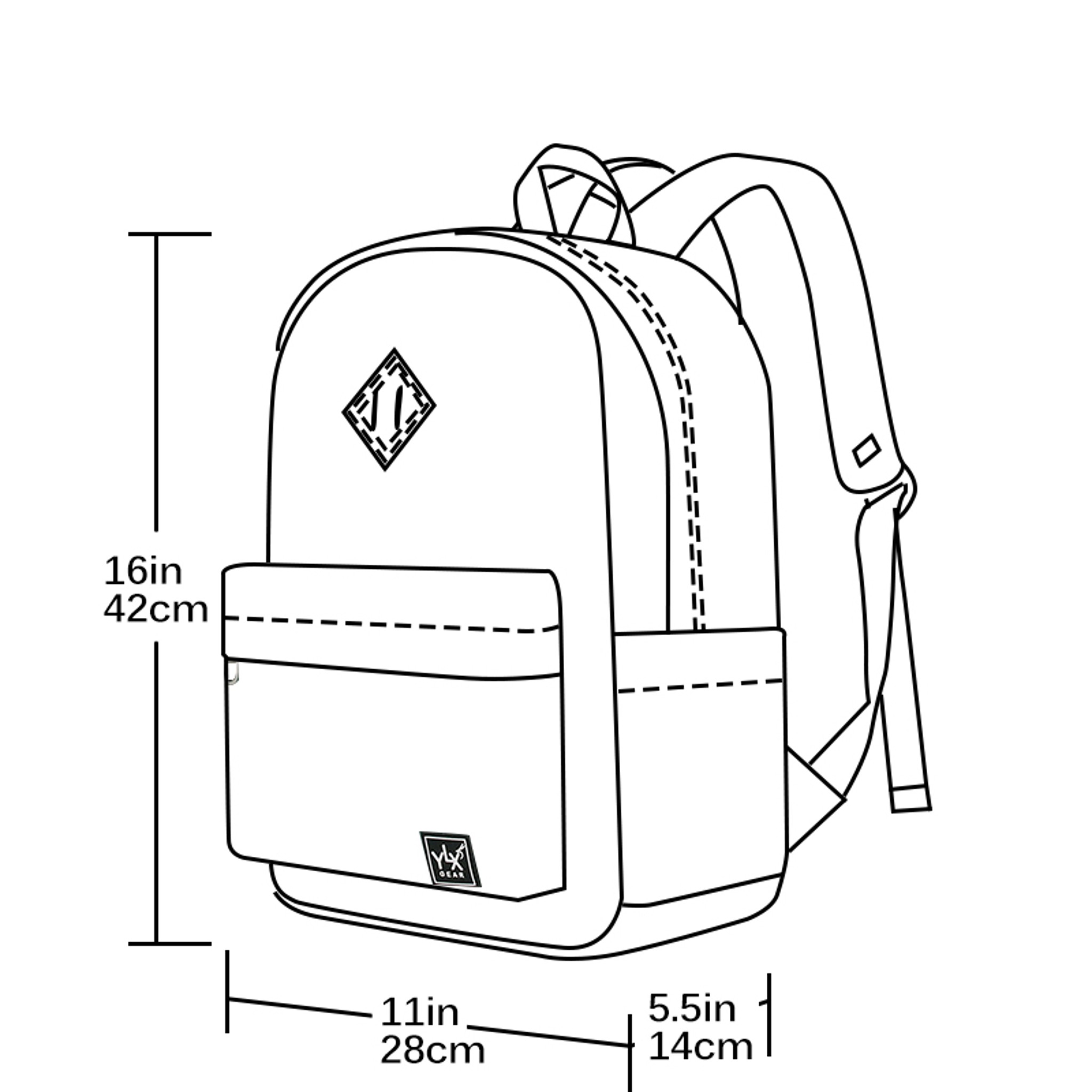 YLX Finch Backpack Dimensions